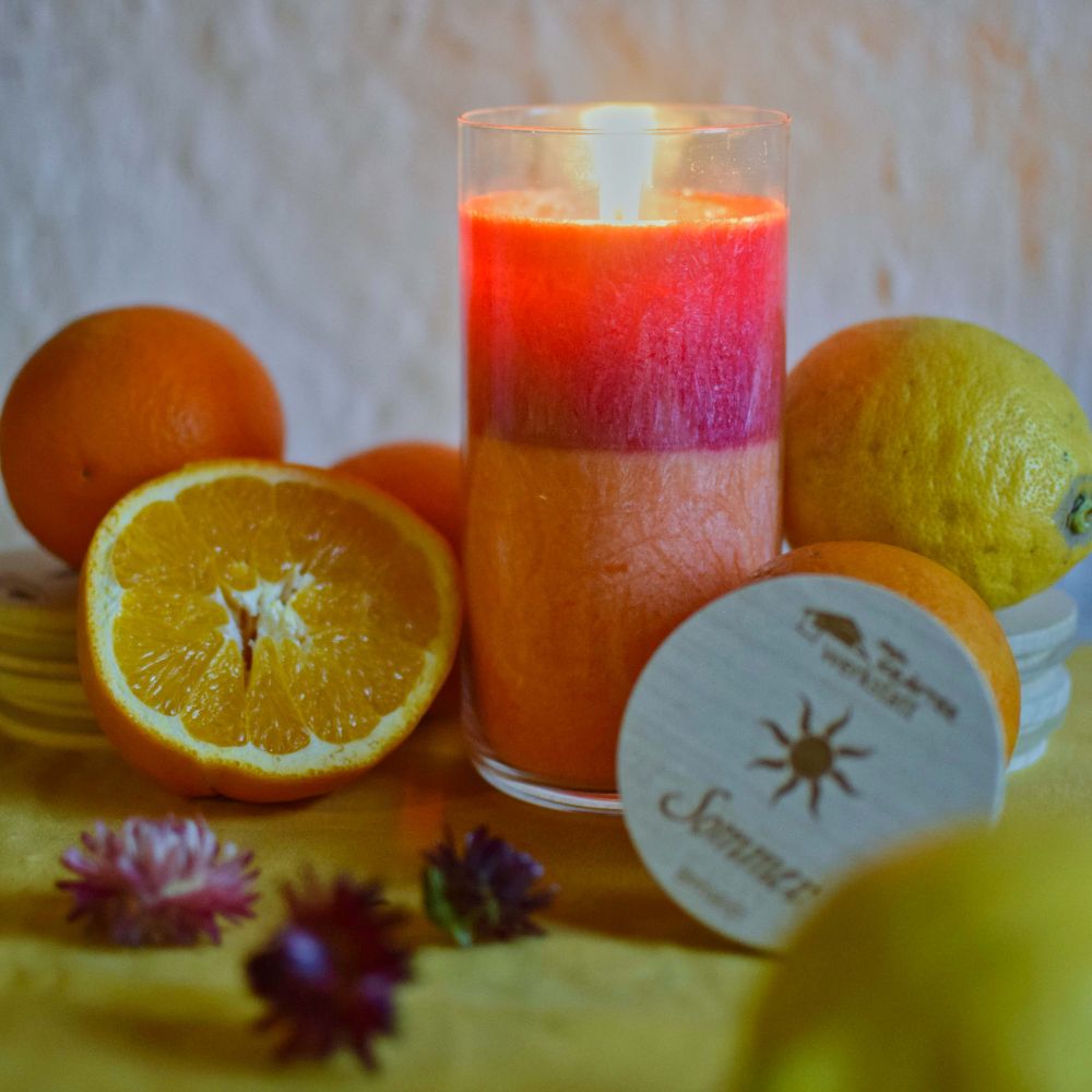 Sommer - Heilkräuter-Kerze im Glas