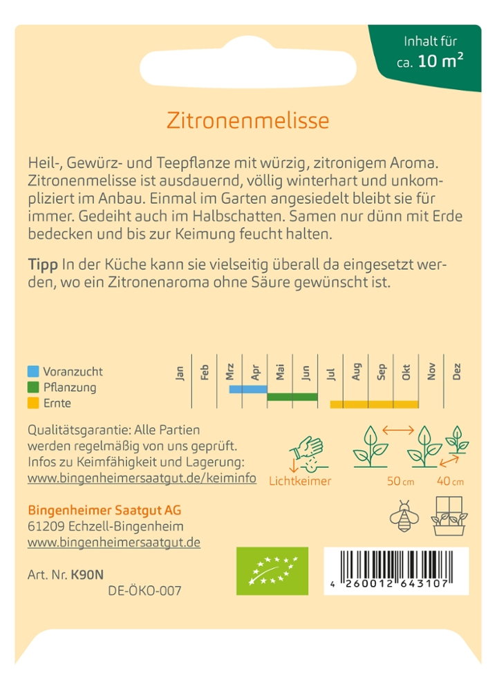 Zitronenmelisse officinalis 'Mia' Zitronenmelisse officinalis 'Mia'