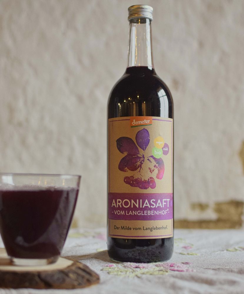 Aroniasaft Langlebenhof 0,75 l