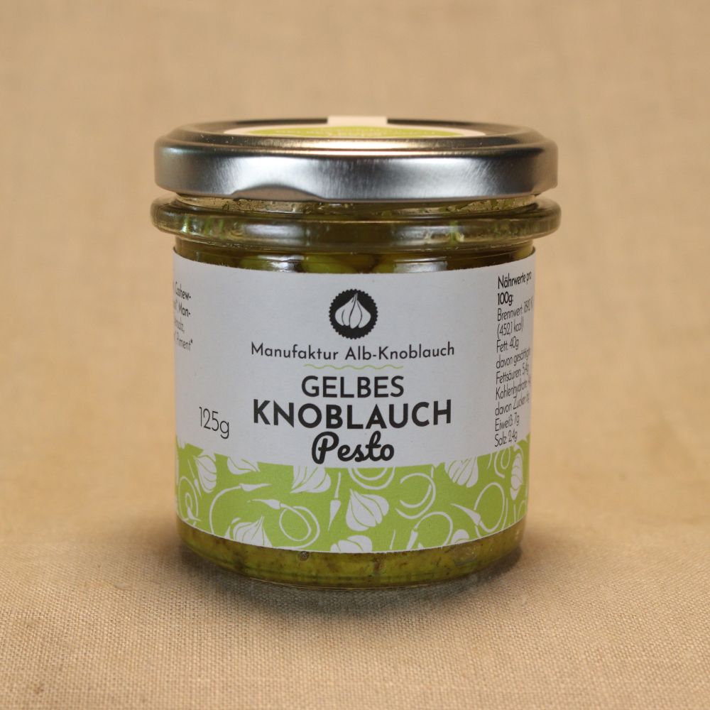 Alb-Knoblauch Gelbes Knoblauchpesto