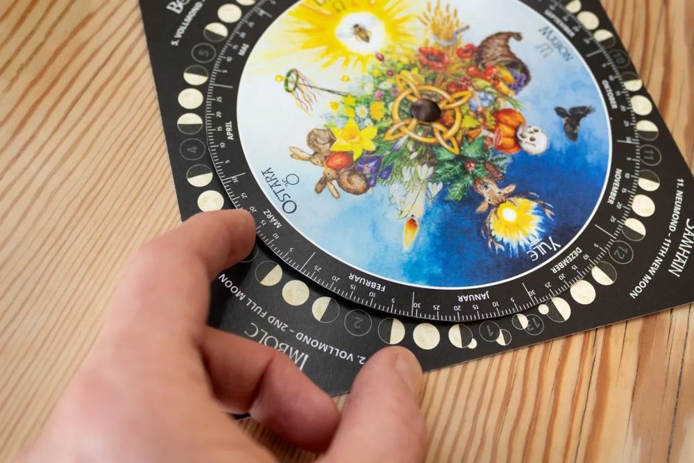 Keltischer Mondkalender - Klappkarte