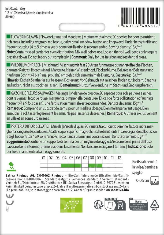 Wildblumenmischung 'Wildblumenwiese'