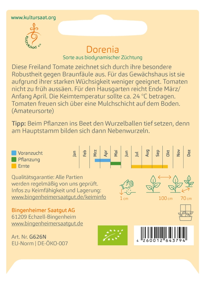 Rote Freilandtomate 'Dorenia'