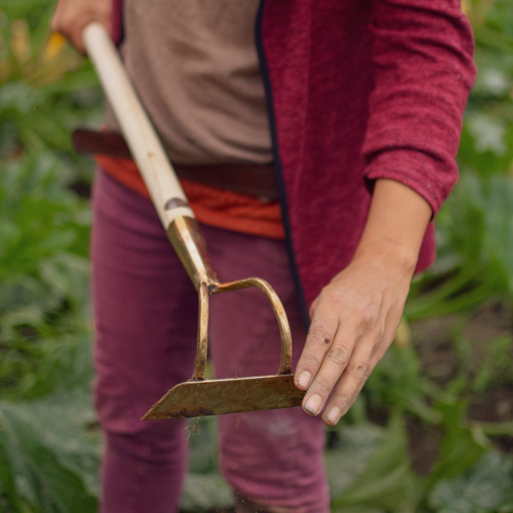Kupfer Ziehhaue - langstielig