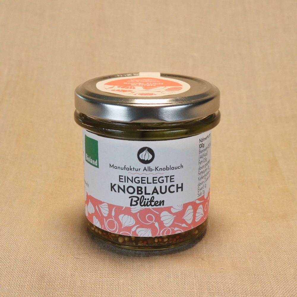 Eingelegte Knoblauch Blüten