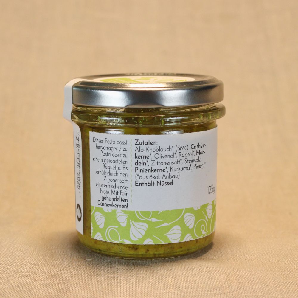 Alb-Knoblauch Gelbes Knoblauchpesto