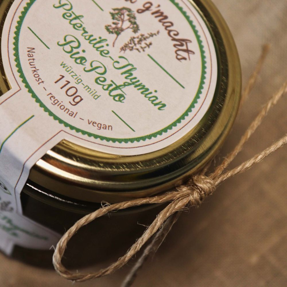 Petersilie Thymian Bio-Pesto