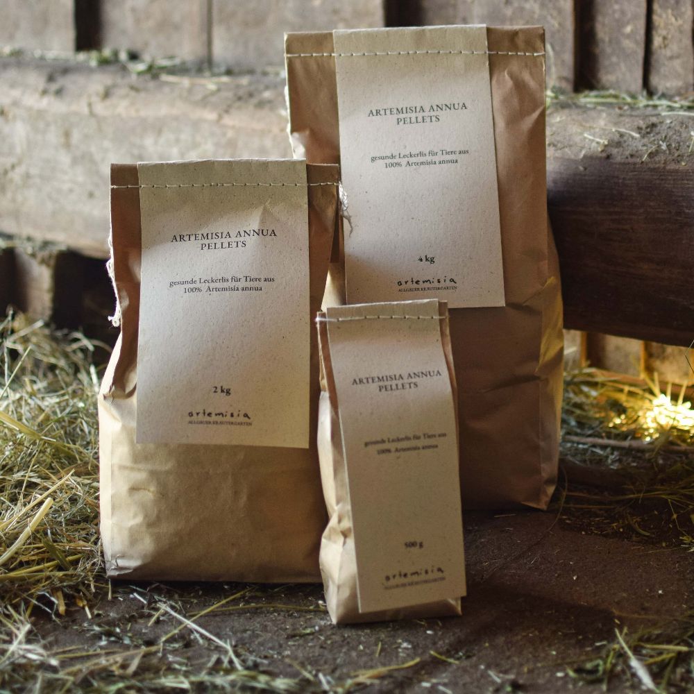 Artemisia annua Pellets - gesunde Leckerlis für Tiere