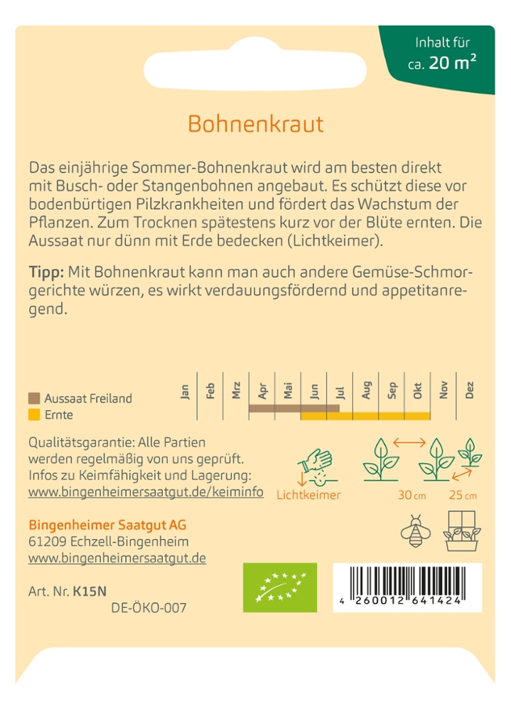 Bohnenkraut einjährig 'Saturn'