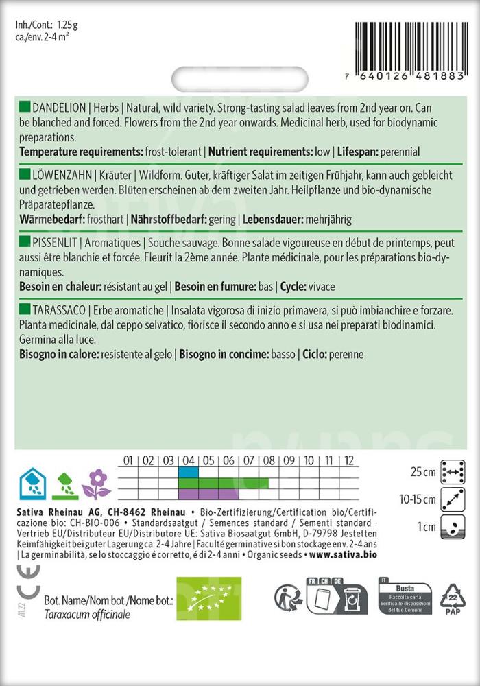 Löwenzahn 'Taraxacum officinale'