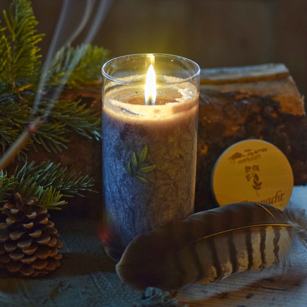 Rauhnacht - Heilkräuter-Kerze im Glas