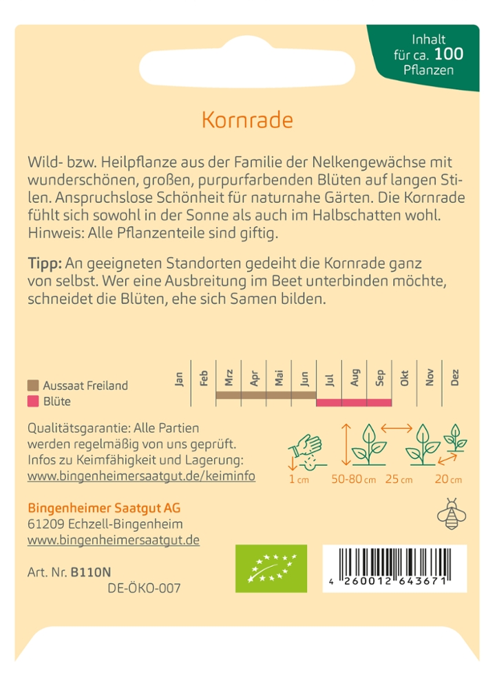 Kornrade 'Agrostemma githago'
