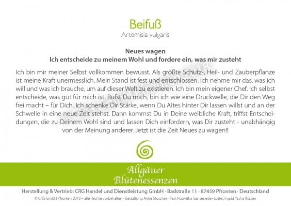 Beifuss - Blütenessenz