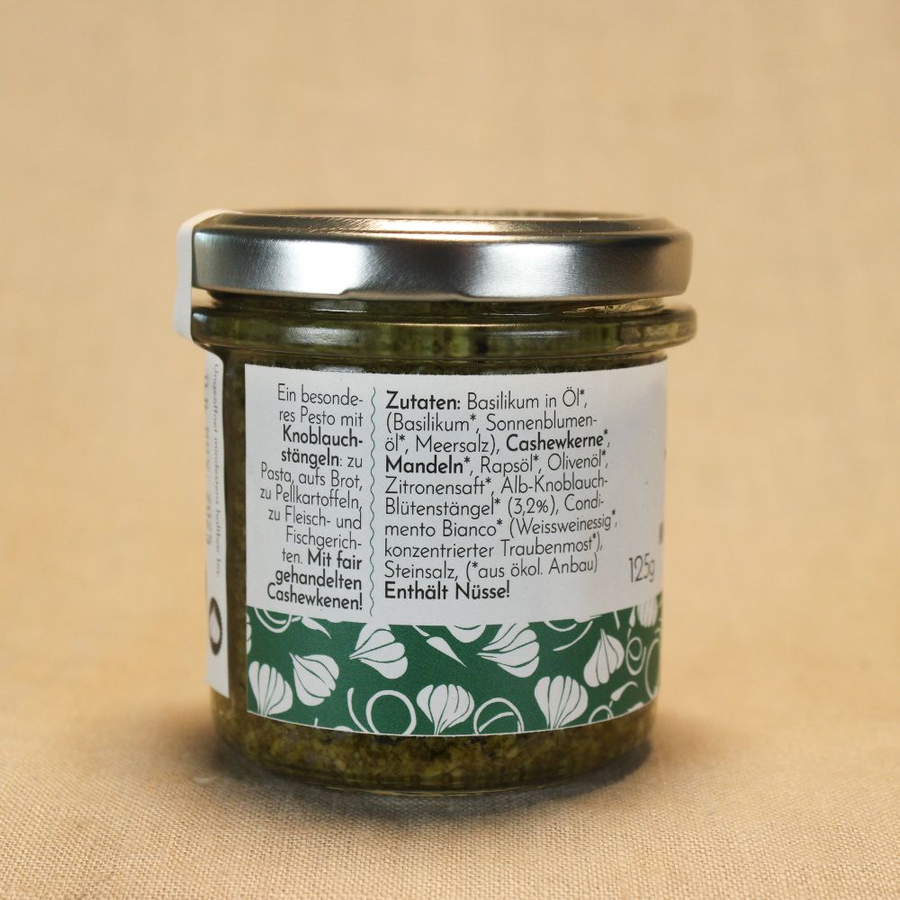 Alb-Knoblauch Grünes Knoblauchstängelpesto