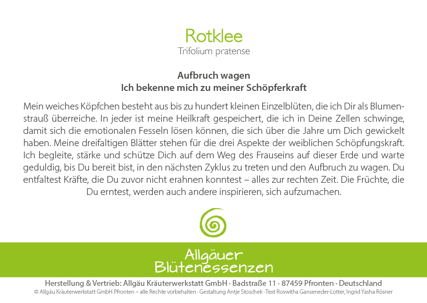 Rotklee - Blütenessenz