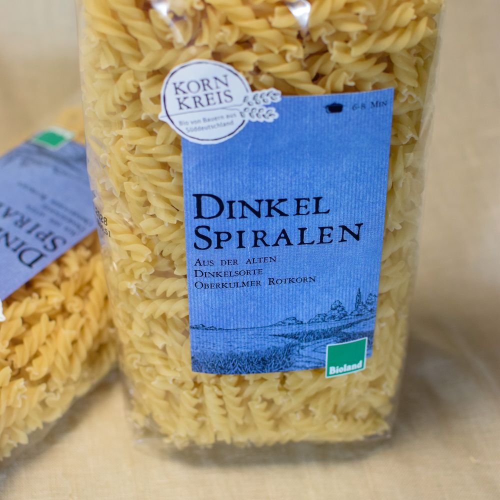 Dinkel-Spiralnudeln 500 g Alb-Feld-Früchte