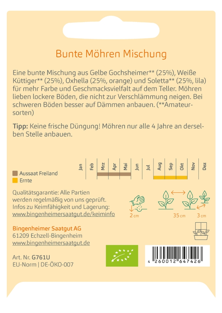 Möhrenmischung 'Karotten Vielfalt'