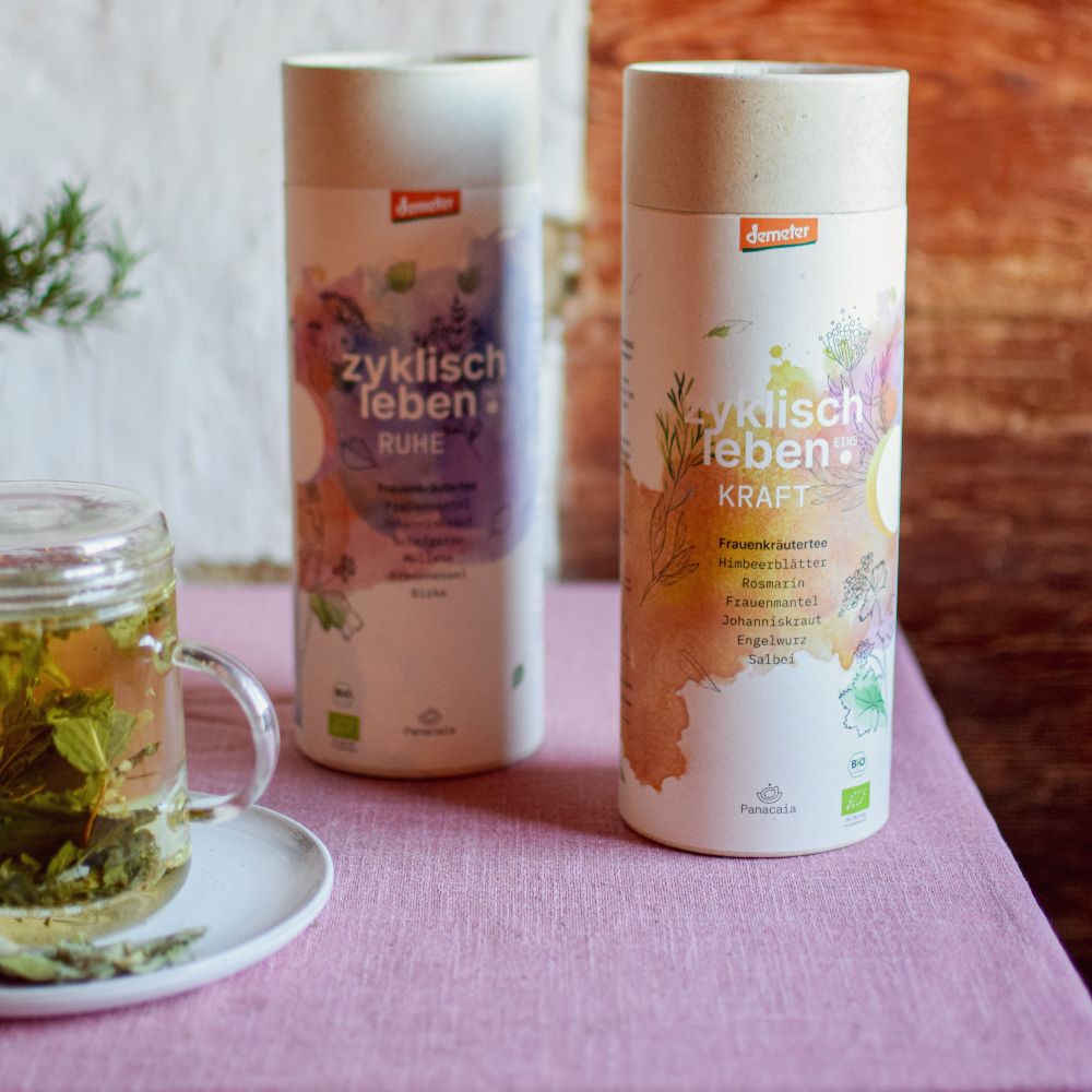 Zyklus Duo: Frauenkräutertee 'Kraft' und 'Ruhe'