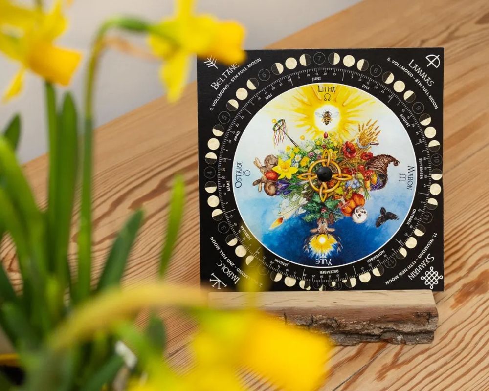 Keltischer Mondkalender - Klappkarte