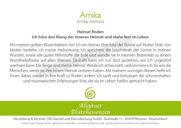 Arnika - Blütenessenz
