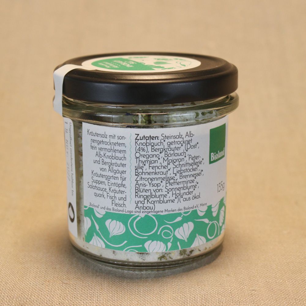 Albknoblauch Kräuter Knoblauch Salz