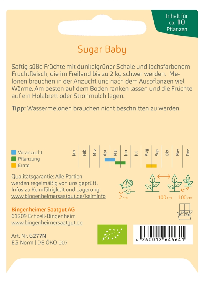 Wassermelone 'Sugar Baby' Wassermelone 'Sugar Baby'