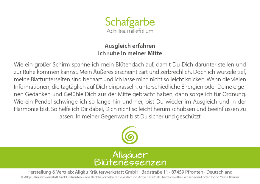 Schafgarbe - Blütenessenz