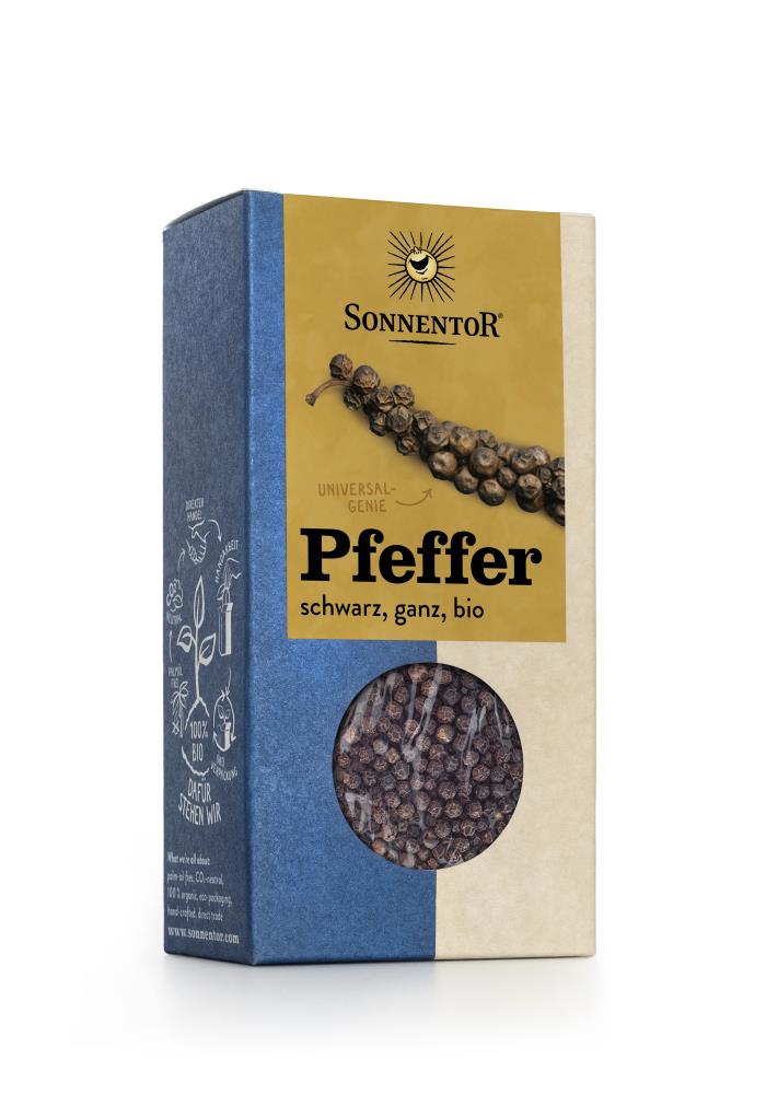 Pfeffer schwarz und ganz