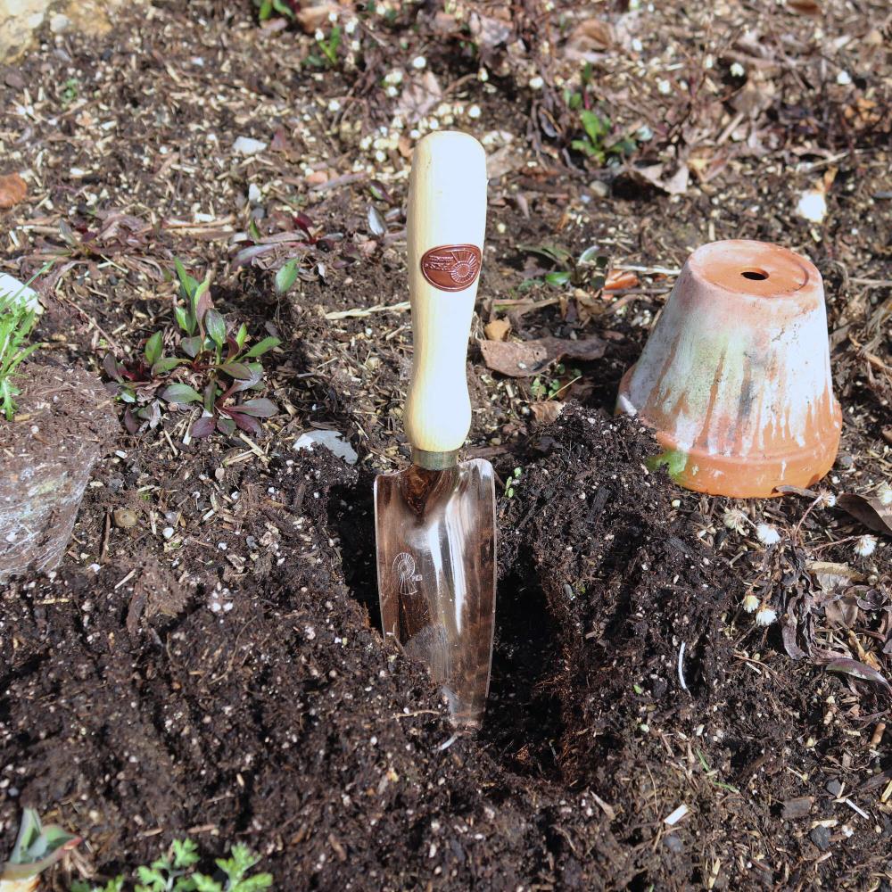 Schmale Kupfer Handschaufel