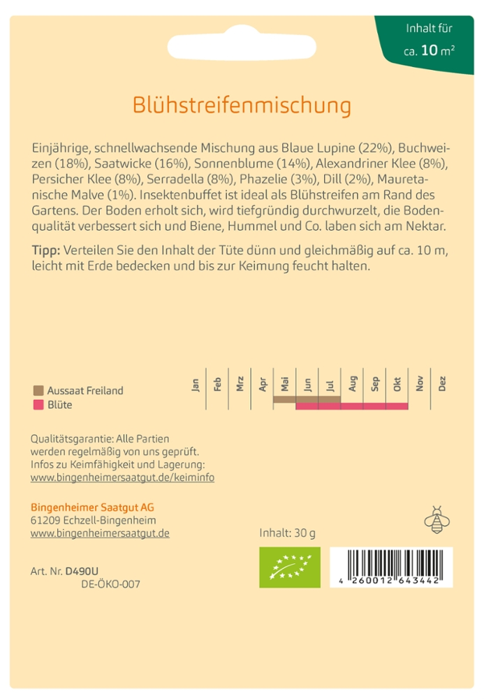 Gründüngung 'Insektenbuffet' Gründüngung 'Insektenbuffet'