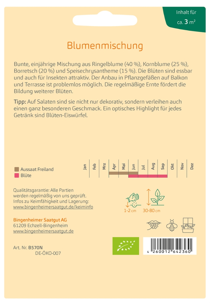 Essbare Blütenmischung Essbare Blütenmischung