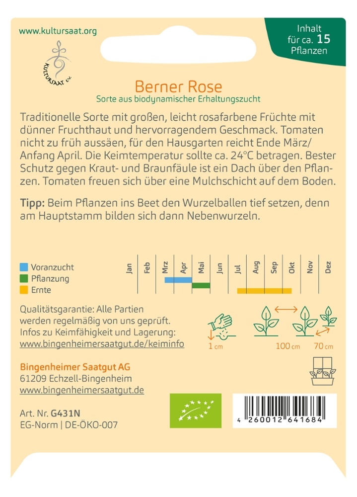 Rote Fleischtomate 'Berner Rose'