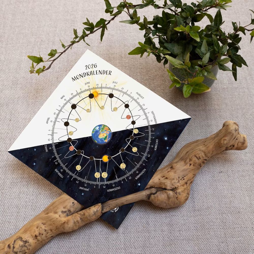 Mondkalender 2026 - Jahreskreis Postkarte